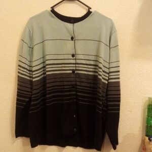 Women's's Black and Gray Cardigan